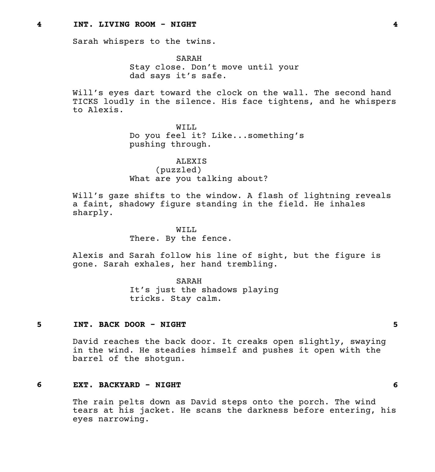 Through the Veil Script Excerpt