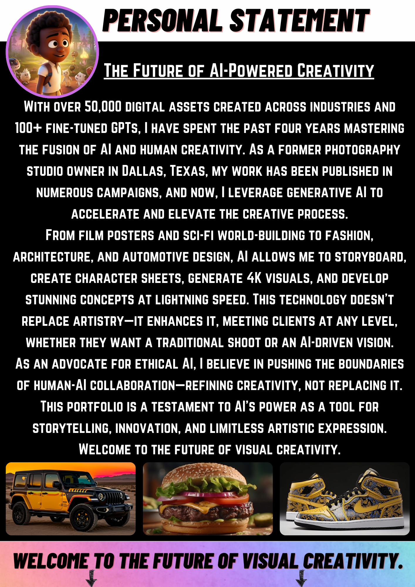 Personal Statement on Ai-Powered Creativity