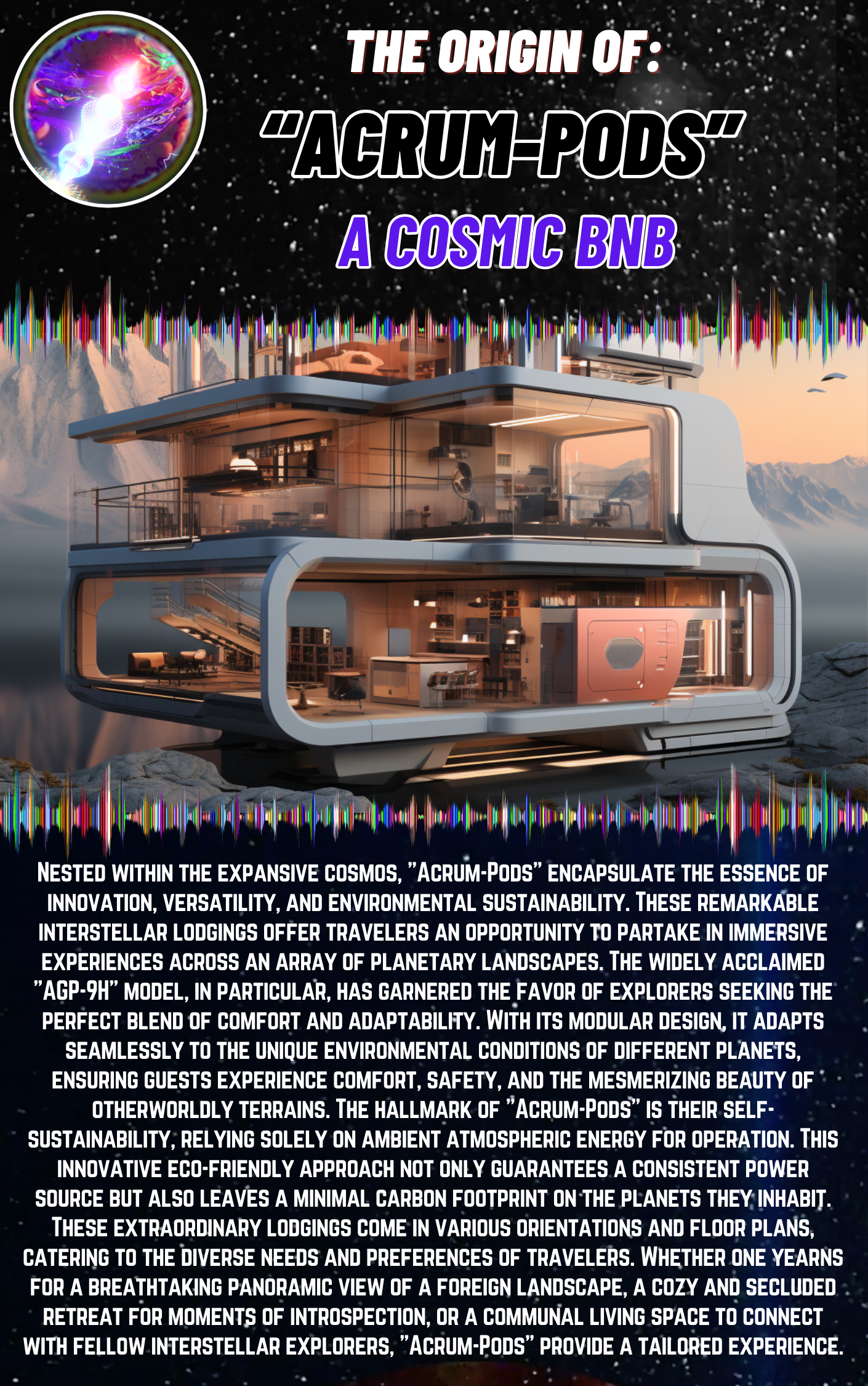 Acrum-Pods - A Cosmic BNB